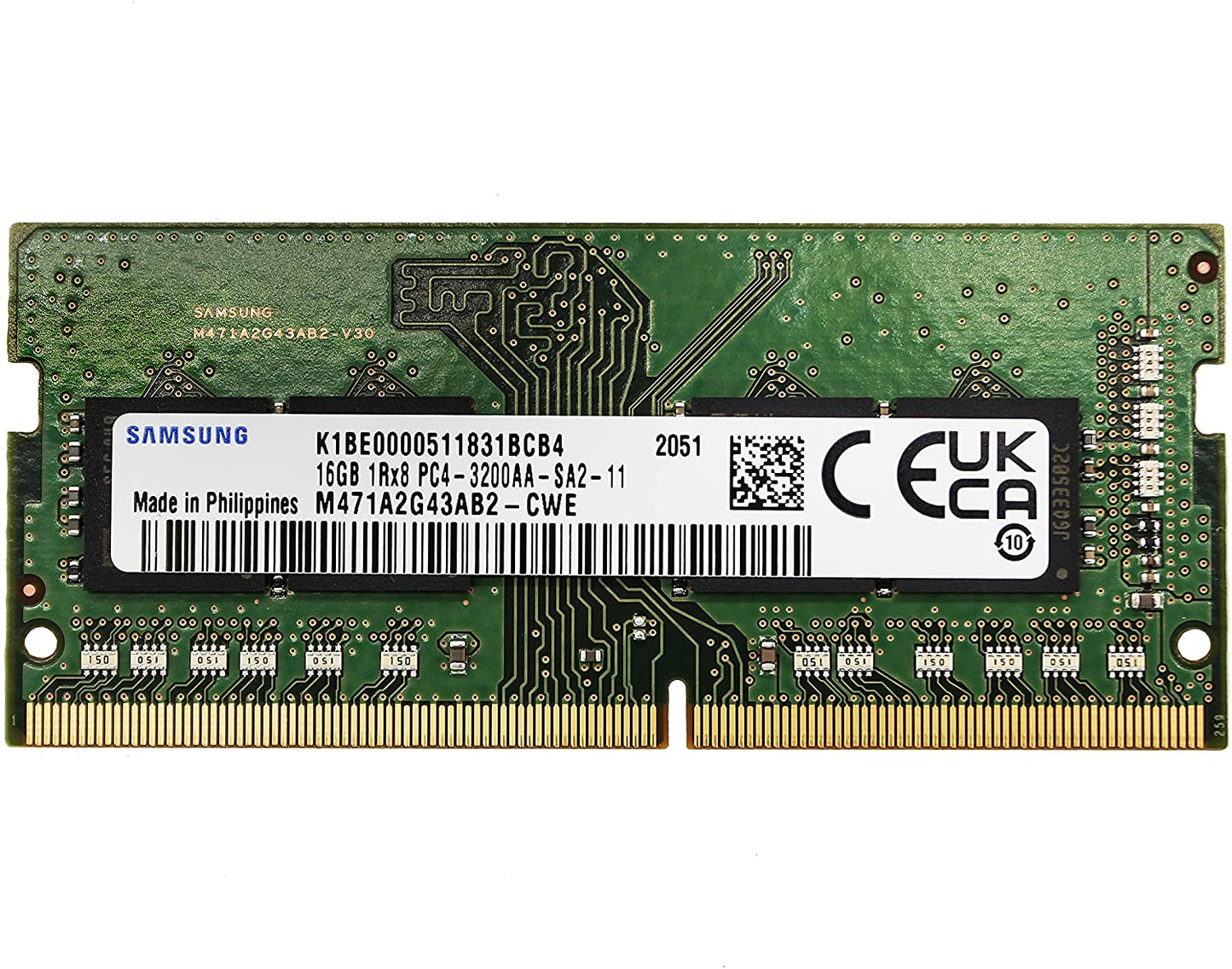 Samsung Ddr4-3200 Sodimm 16Gb/2Gx64 Notebook Memory