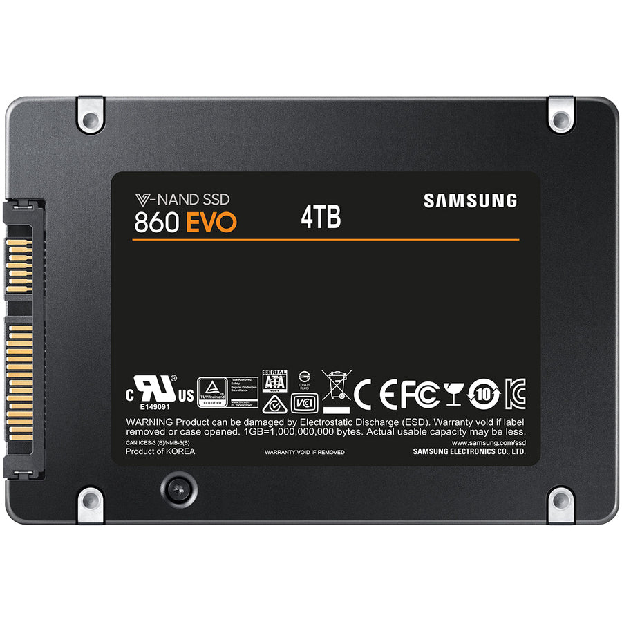 Samsung-Imsourcing 860 Evo Mz-76E4T0B/Am 4 Tb Solid State Drive - 2.5" Internal - Sata (Sata/600)