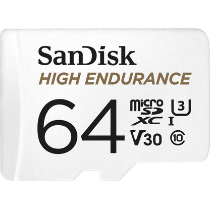 Sandisk High Endurance 64 Gb Class 10/Uhs-I (U3) Microsdxc