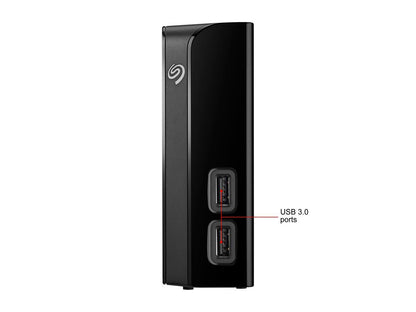 Seagate Backup Plus Hub 10Tb Usb 3.0 3.5" Desktop External Hard Drive Stel10000400 Black