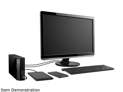 Seagate Backup Plus Hub 4Tb Usb 3.0 Desktop External Hard Drive Stel4000100 Black