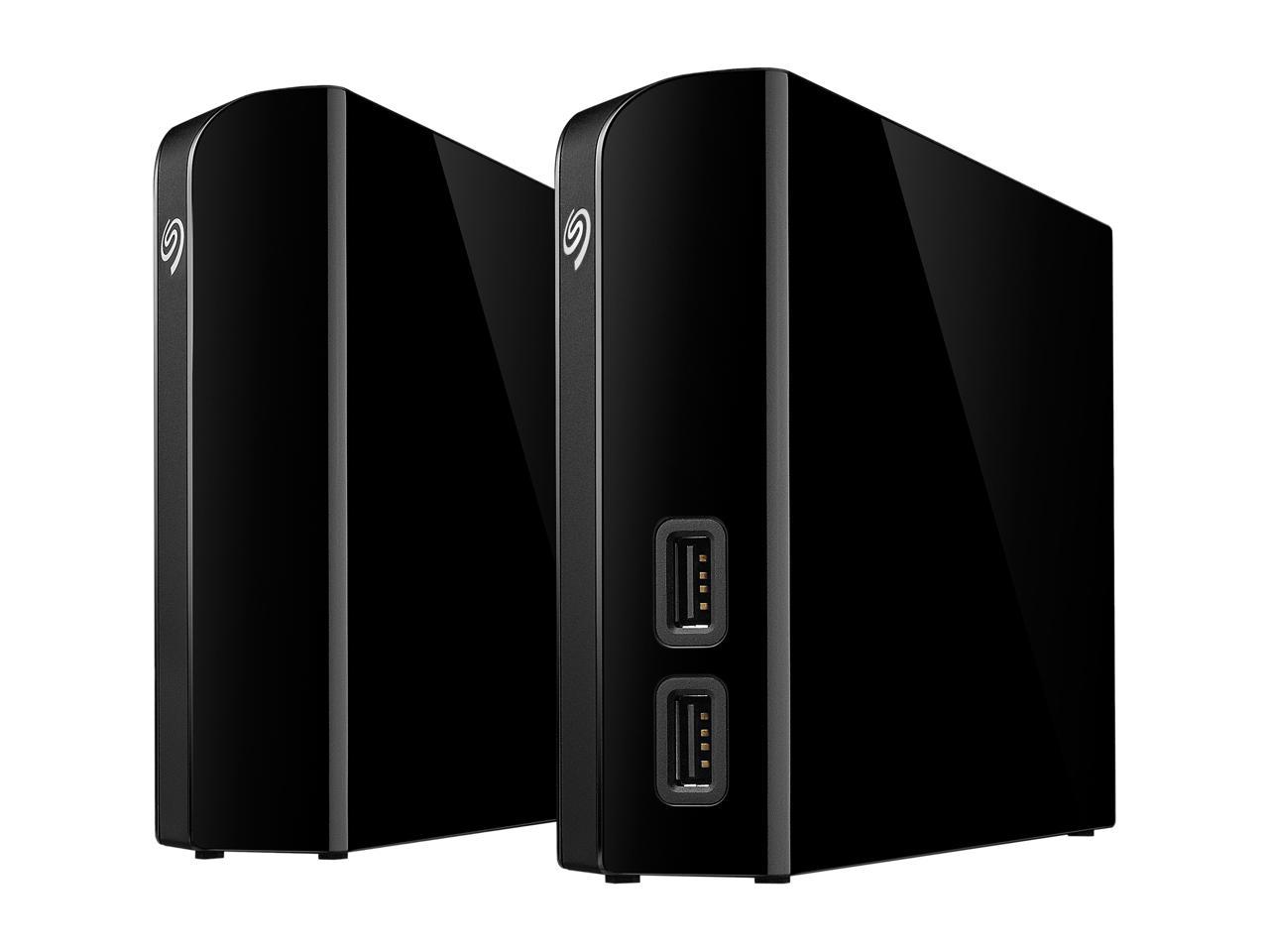 Seagate Backup Plus Hub 6Tb 2 X Usb 3.0 Hard Drives - Desktop External Stel6000100 Black