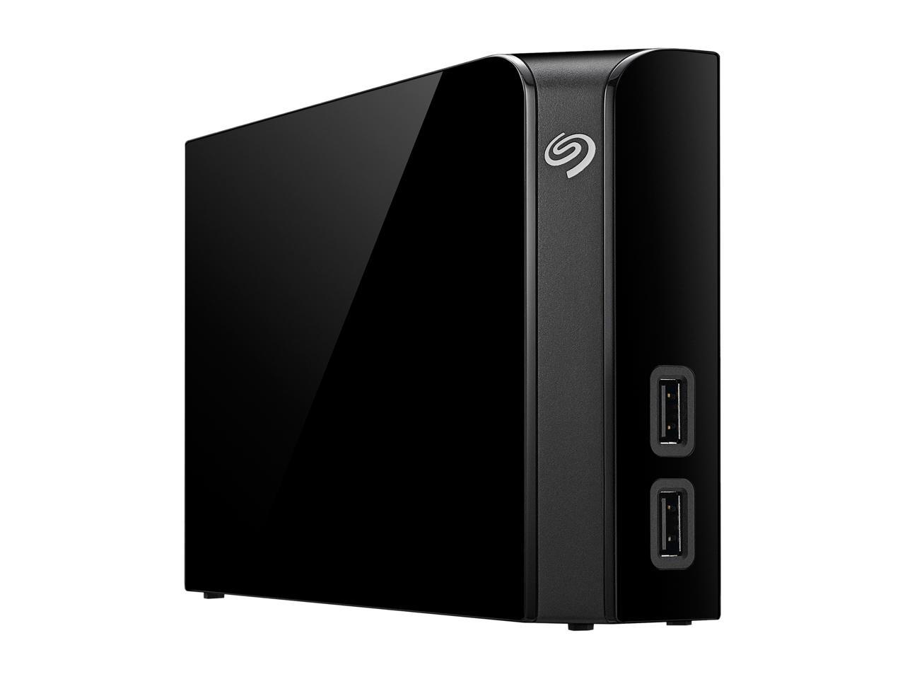 Seagate Backup Plus Hub 6Tb 2 X Usb 3.0 Hard Drives - Desktop External Stel6000100 Black