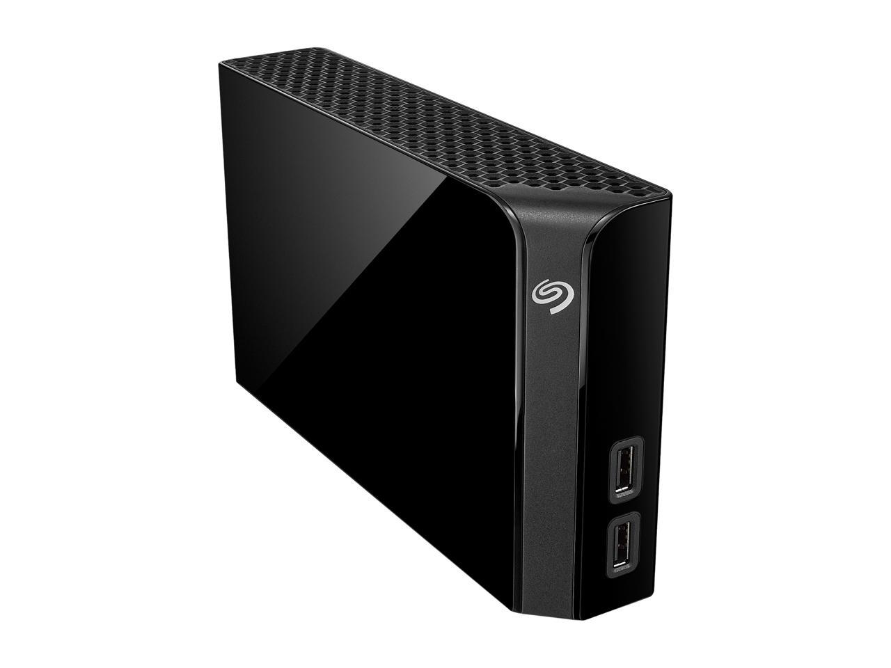 Seagate Backup Plus Hub 6Tb 2 X Usb 3.0 Hard Drives - Desktop External Stel6000100 Black