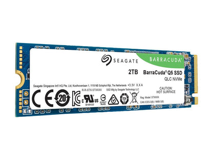 Seagate Barracuda Q5 M.2 2280 2Tb Pcie Gen3 X4 Nvme 1.3 3D Qlc Internal Solid State Drive (Ssd) Zp2000Cv3A001