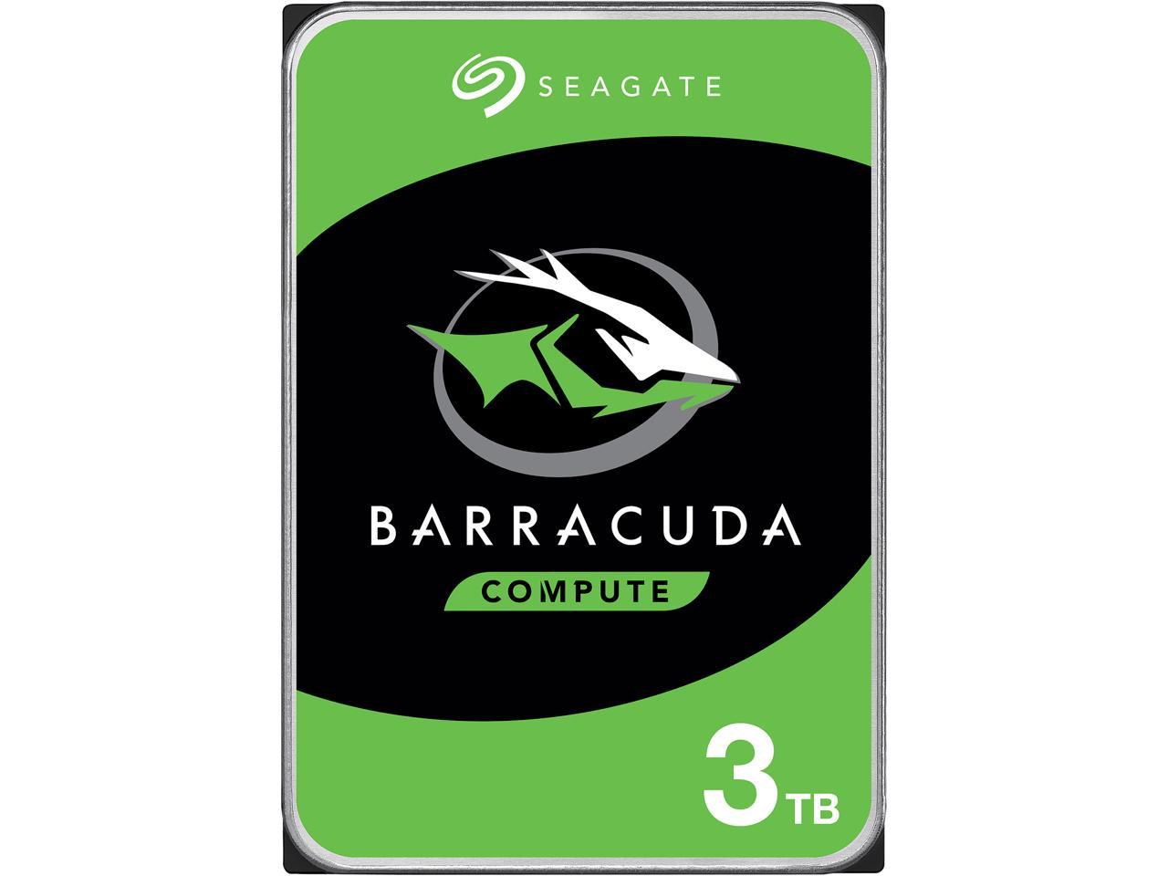 Seagate Barracuda St3000Dm007 3Tb 5400 Rpm 256Mb Cache Sata 6.0Gb/S 3.5" Hard Drives