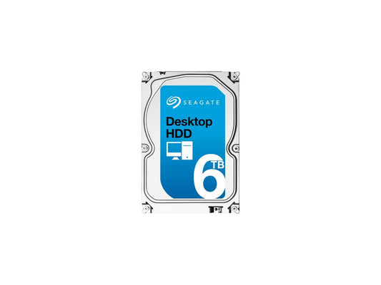 Seagate Desktop Hdd St6000Dm001 6Tb 128Mb Cache Sata 6.0Gb/S 3.5" Internal Hard Drive Bare Drive