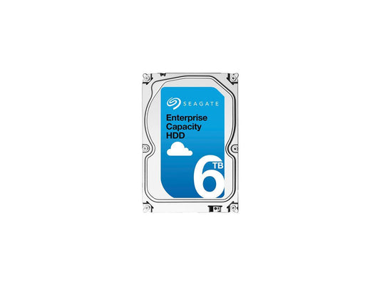 Seagate Enterprise Capacity 3.5'' Hdd 6Tb 7200 Rpm 512E Sata 6Gb/S 256Mb Cache Secure Model Internal Hard Drive St6000Nm0175