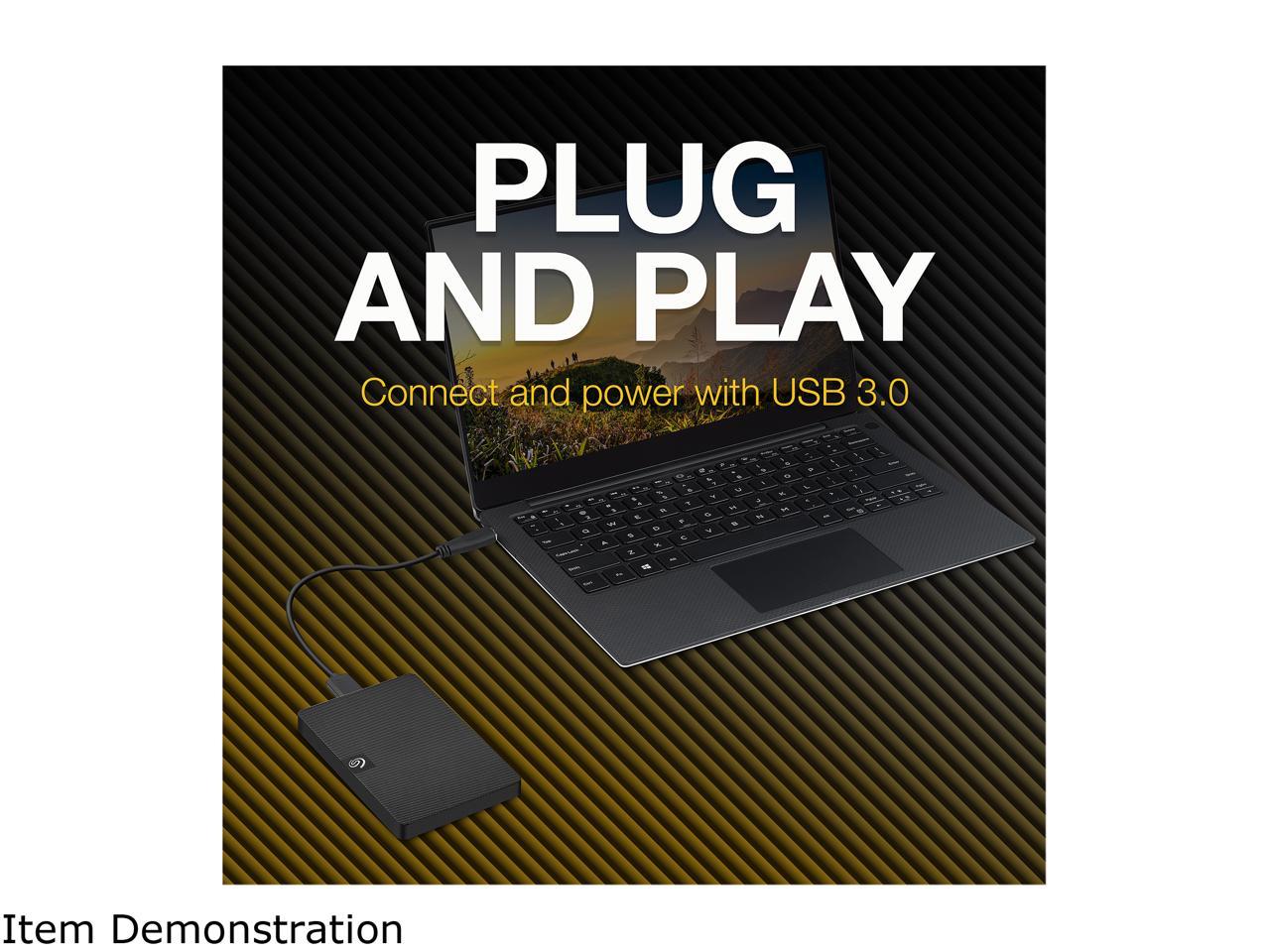 Seagate Expansion Portable, 1 To, Disque dur externe HDD, USB 3.0 pour PC  portable