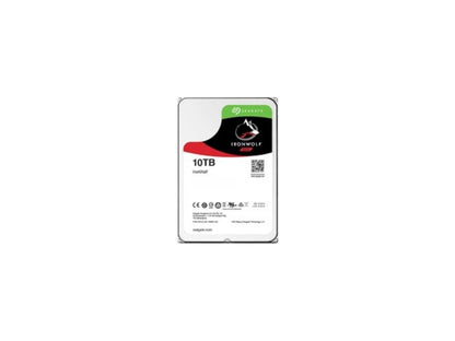 Seagate Ironwolf 10Tb Nas Hard Drive 7200 Rpm 256Mb Cache Sata 6.0Gb/S Cmr 3.5" Internal Hdd For Raid Network Attached Storage St10000Vn0008 - Oem