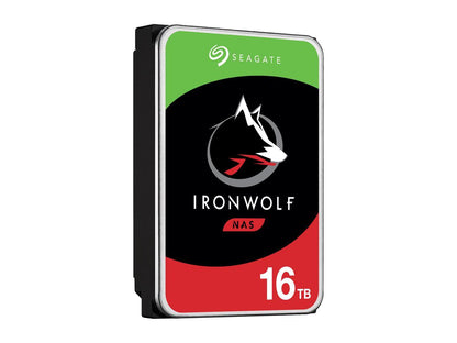 Seagate Ironwolf 16Tb Nas Hard Drive 7200 Rpm 256Mb Cache Sata 6.0Gb/S Cmr 3.5" Internal Hdd For Raid Network Attached Storage St16000Vn001