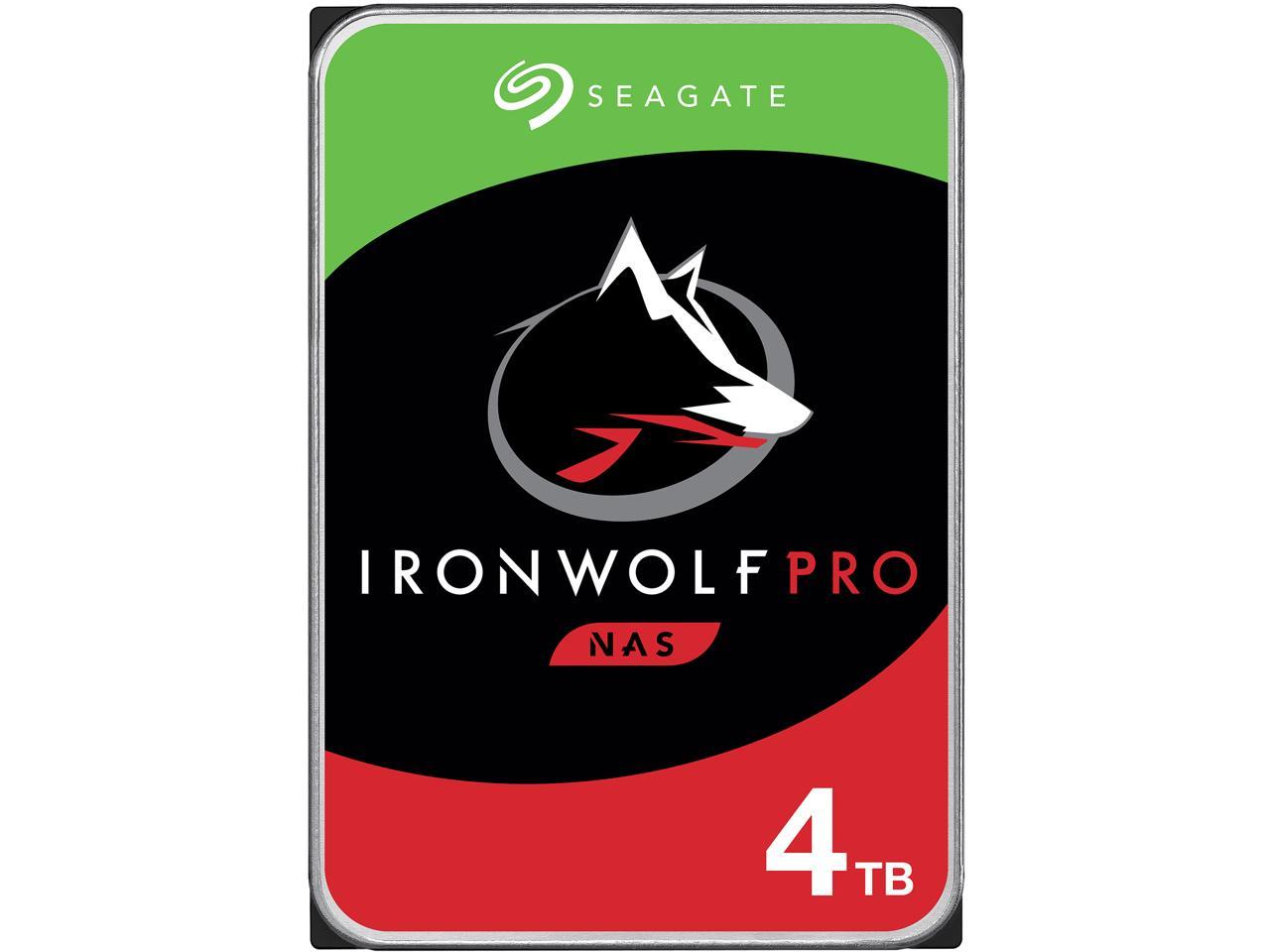 Seagate Ironwolf Pro 4Tb Nas Hard Drive 7200 Rpm 256Mb Cache Cmr Sata 6.0Gb/S 3.5" Internal Hdd St4000Ne001