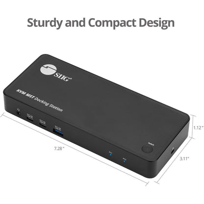 Siig Dual Host Usb-C Kvm Mst Docking Station