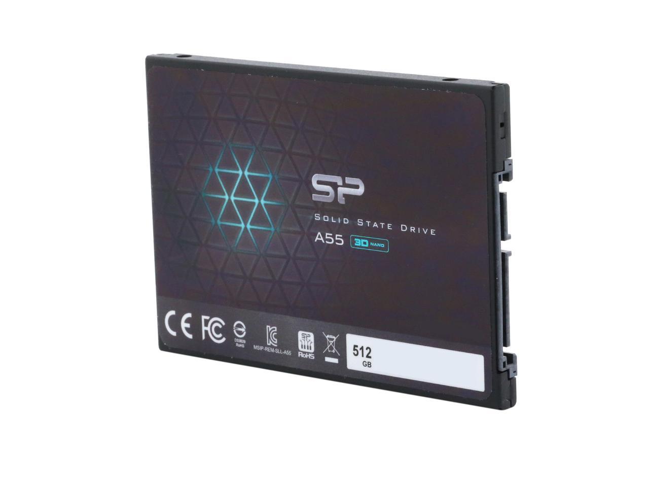 Silicon Power Ace A55 2.5" 512Gb Sata Iii 3D Nand Internal Solid State Drive (Ssd) Su512Gbss3A55S25Ne