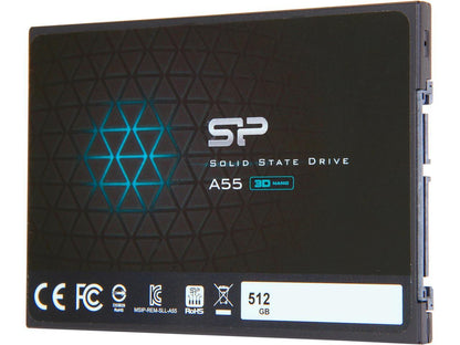 Silicon Power Ace A55 2.5" 512Gb Sata Iii 3D Nand Internal Solid State Drive (Ssd) Su512Gbss3A55S25Ne