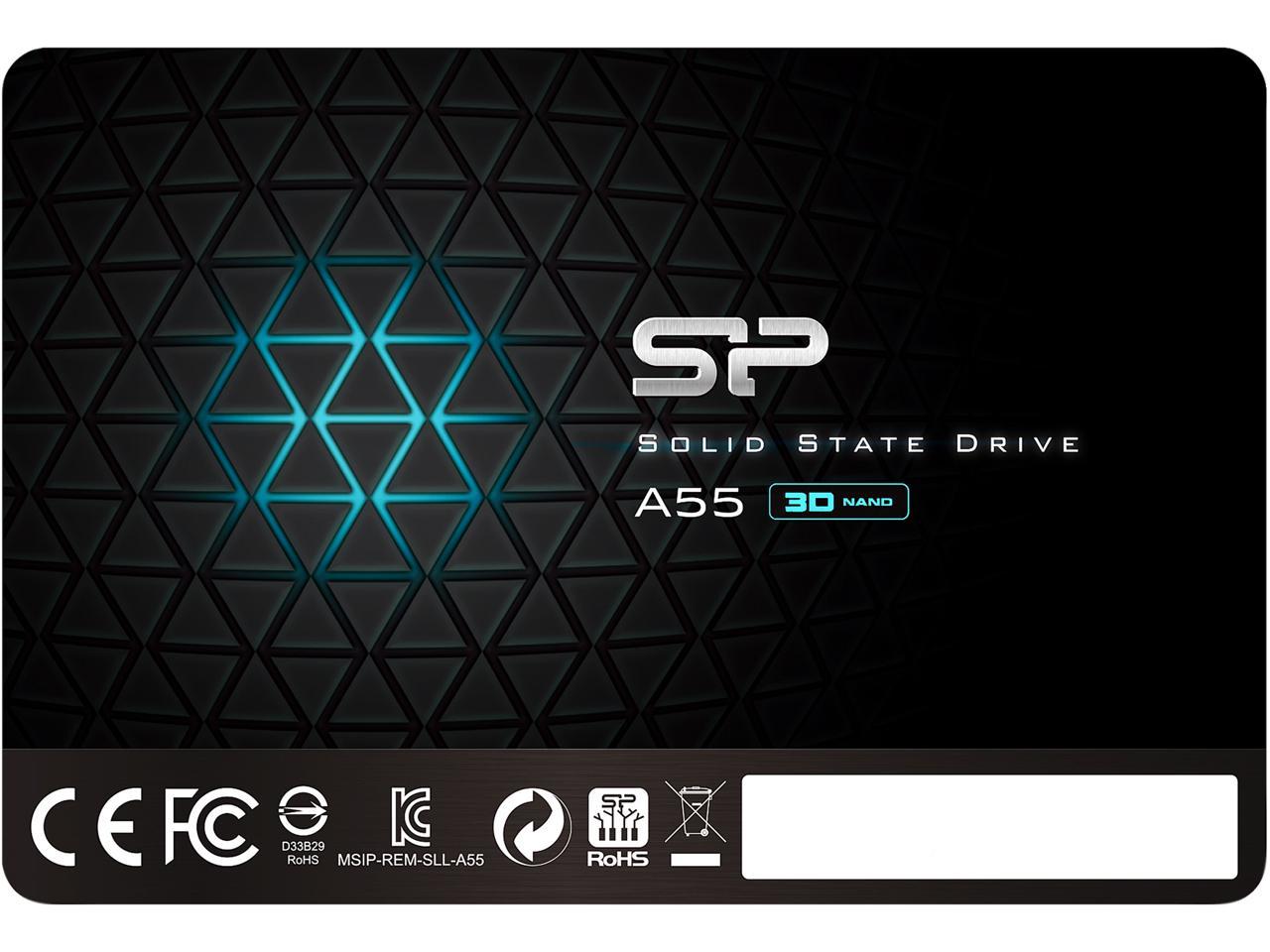 Silicon Power Ace A55 2.5" 512Gb Sata Iii 3D Nand Internal Solid State Drive (Ssd) Su512Gbss3A55S25Ne