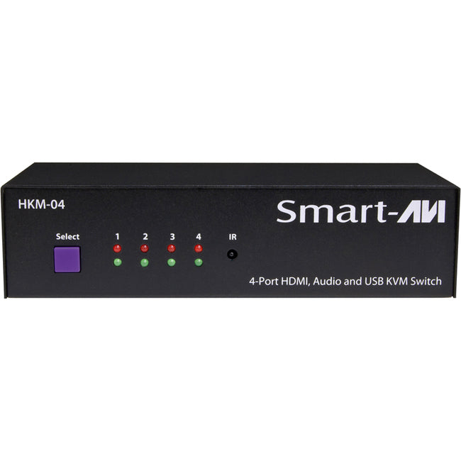 Smartavi 4-Port Hdmi, Usb And Audio Kvm Switch