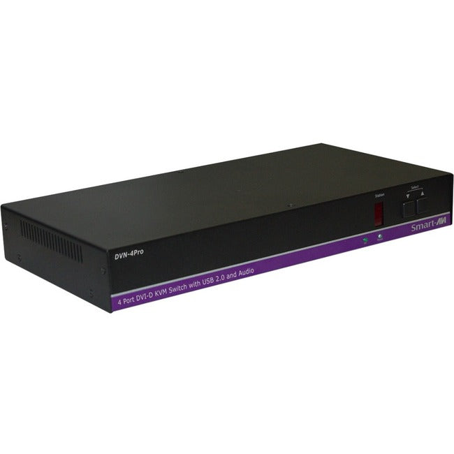 Smartavi Dvnet-4Pro, 4X1 Dvi-D, Usb 2.0, Audio Switch