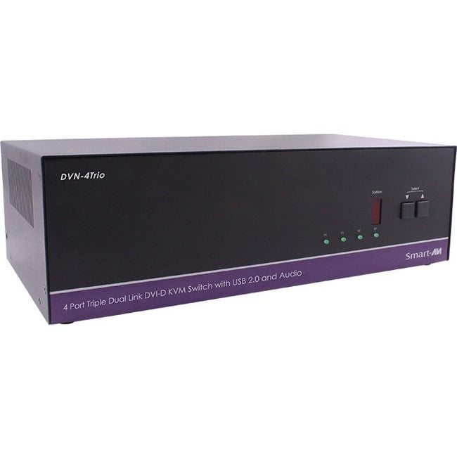 Smartavi Dvnet-4Trio,4X3 Dvi-D,Usb 2.0,Audio Switch.Includes:[Dvn-4Trio & (Ps5Vdc4A)]