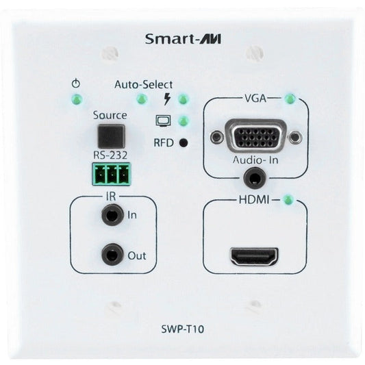 Smartavi Hdmi, Vga, Stereo Audio, Ir Poe Extender With Integrated Scaler And Converter