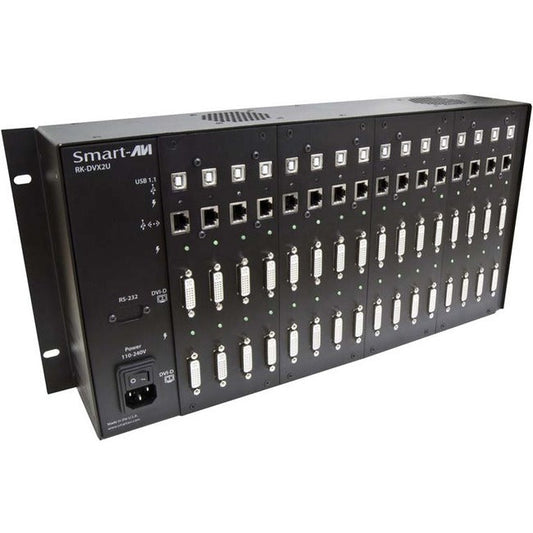Smartavi Ipowered Rack/Chassis With Dvi/Usb Cat5 Transmitter, 8 Card Package