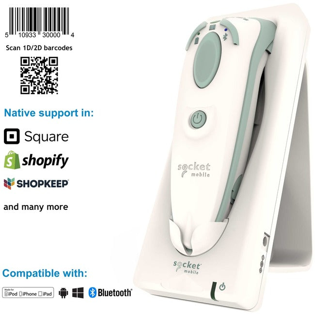 Socket Mobile Durascan&Reg; D745, Universal Barcode Scanner For Health Care