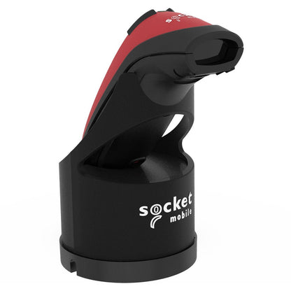 Socket Mobile Durascan&Reg; D740, Universal Barcode Scanner, Red & Charging Dock