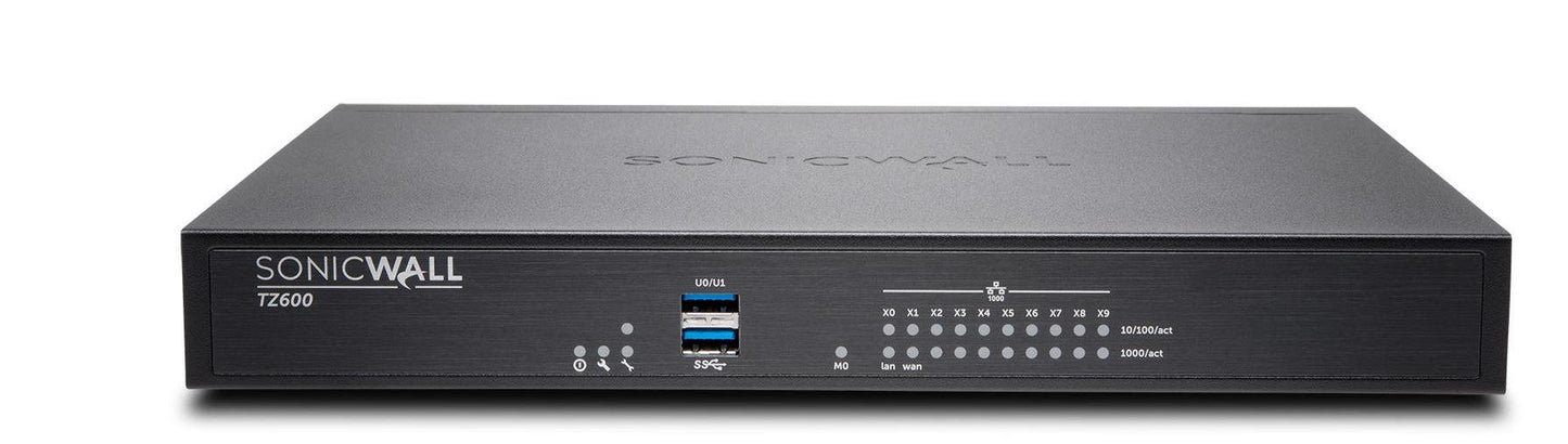 Sonicwall Tz600 + Advanced Edition (2 Years) Hardware Firewall Desktop 1500 Mbit/S