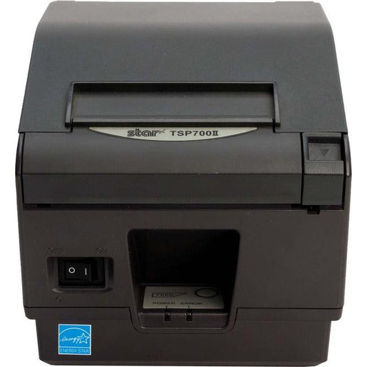 Star Micronics Tsp743Ii Desktop Direct Thermal Printer - Monochrome - Wall Mount - Label Print - Bluetooth - With Cutter - Gray