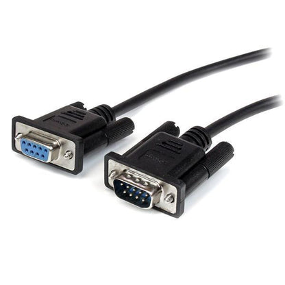 Startech.Com 0.5M Black Straight Through Db9 Rs232 Serial Cable - M/F