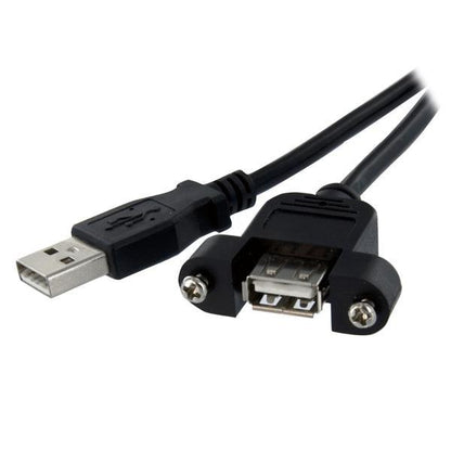 Startech.Com 1 Ft Panel Mount Usb Cable A To A - F/M