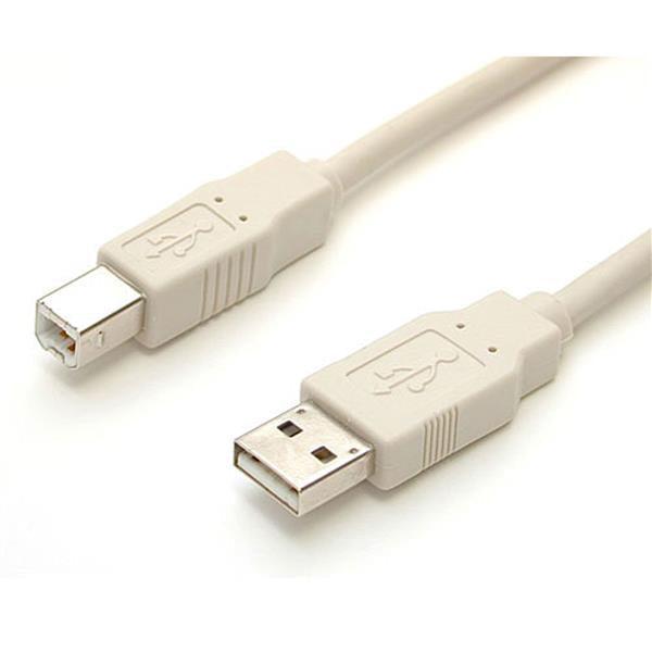 Startech.Com 10 Ft Beige A To B Usb 2.0 Cable - M/M