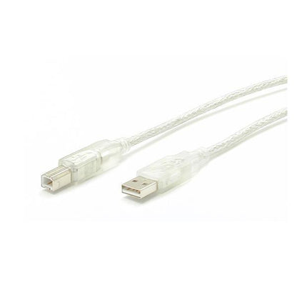 Startech.Com 10 Ft Transparent Usb 2.0 Cable - A To B