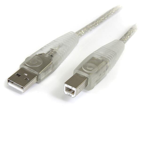 Startech.Com 10 Ft Transparent Usb 2.0 Cable - A To B