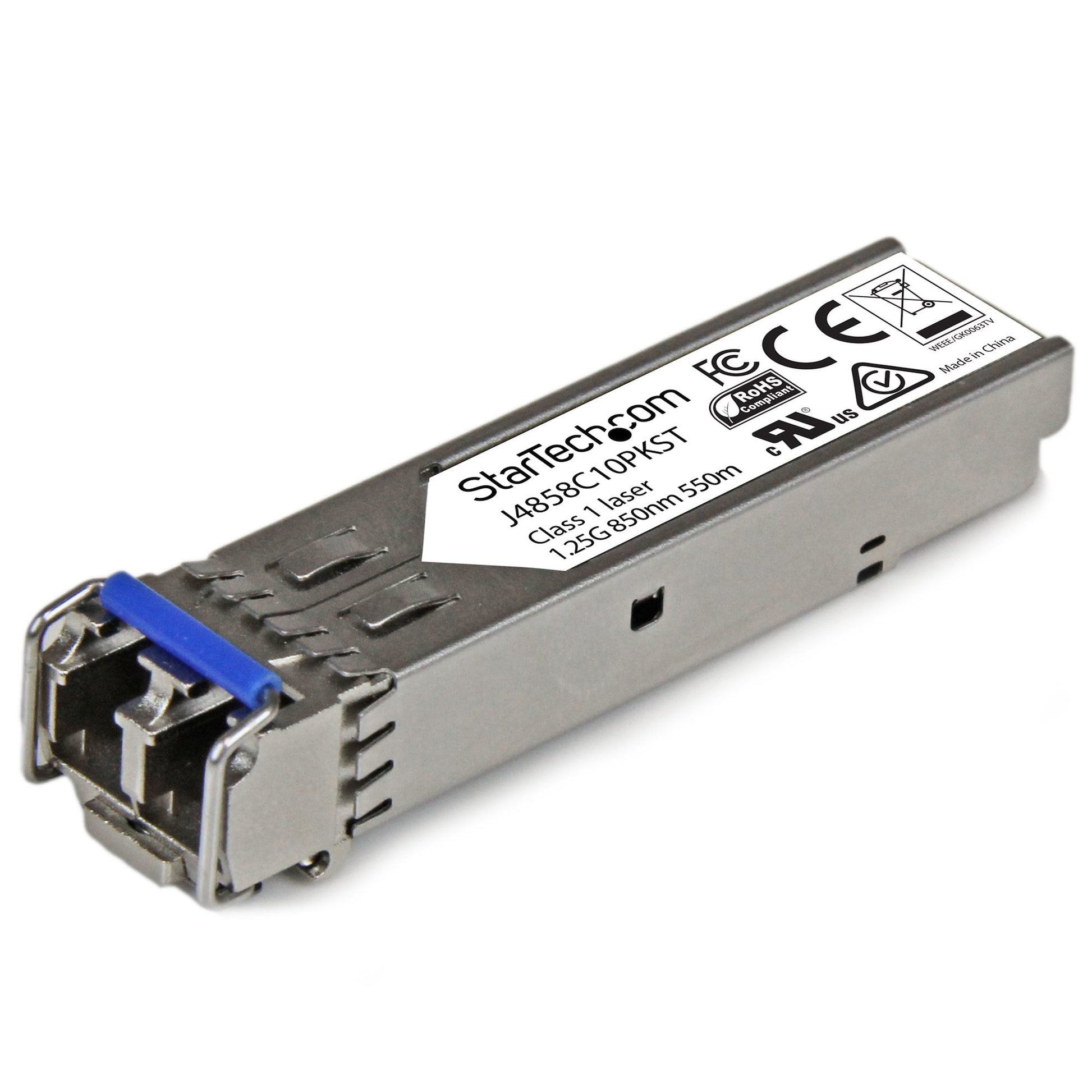 Startech.Com 10 Pack Hpe J4858C Compatible Sfp Module - 1000Base-Sx - 1Gbe Multi Mode Fiber Optic