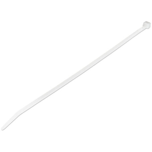Startech.Com 100 Pack 10" Cable Ties - White Extra Large Nylon/Plastic Zip Tie - Adjustable