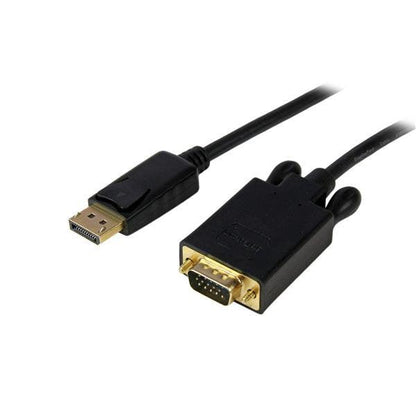 Startech.Com 15 Ft Displayport To Vga Adapter Converter Cable  Dp To Vga 1920X1200 - Black