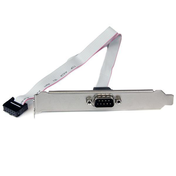 Startech.Com 16In (40Cm) 9 Pin Serial Male To 10 Pin Motherboard Header Slot Plate