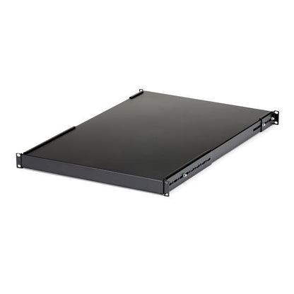 Startech.Com 1U Adjustable Mounting Depth Rack Mount Shelf - Heavy Duty Fixed Rack Shelf - 175Lbs / 80Kg