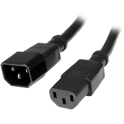 Startech.Com 1Ft (30Cm) Power Extension Cord, C14 To C13, 10A 125V, 18Awg, Computer Power Cord
