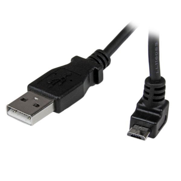 Startech.Com 1M Micro Usb Cable - A To Up Angle Micro B