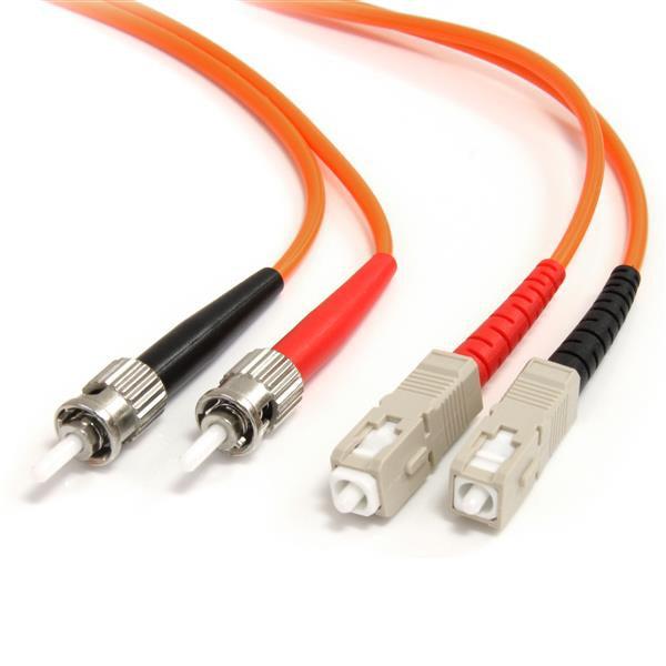 Startech.Com 1M Multimode 62.5/125 Duplex Fiber Patch Cable St - Sc