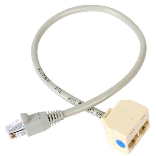 Startech.Com 2-To-1 Rj45 Splitter Cable Adapter - F/M