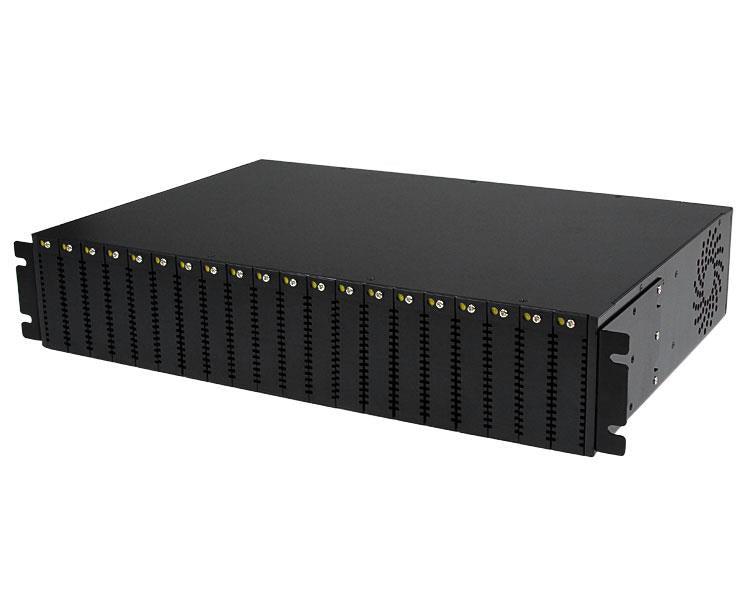 Startech.Com 20-Slot 2U Rack Mount Media Converter Chassis For Et Series 2 Fiber Media Converter