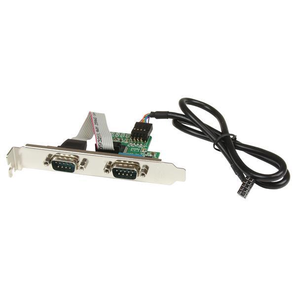 Startech.Com 24In Internal Usb Motherboard Header To 2 Port Serial Rs232 Adapter