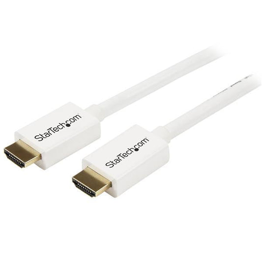 Startech.Com 2M (6 Ft) White Cl3 In-Wall High Speed Hdmi Cable - Ultra Hd 4K X 2K Hdmi Cable - Hdmi To Hdmi M/M