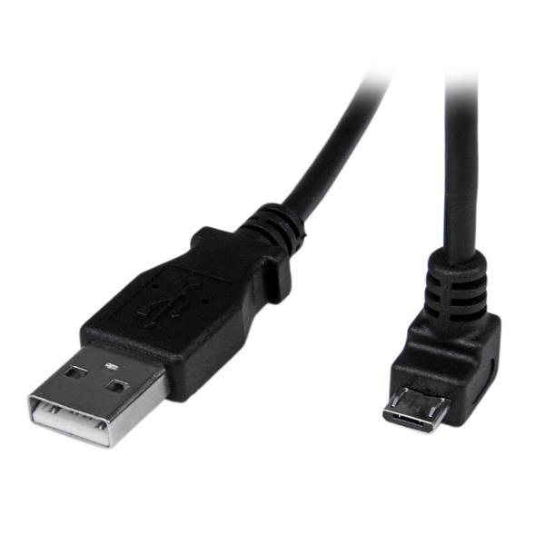 Startech.Com 2M Micro Usb Cable - A To Down Angle Micro B