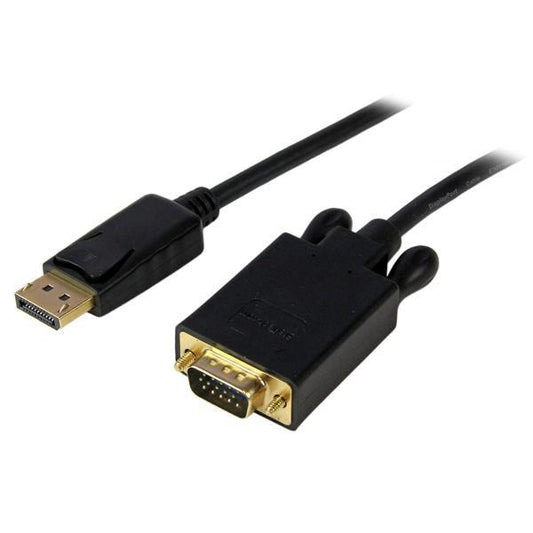 Startech.Com 3 Ft Displayport To Vga Adapter Converter Cable  Dp To Vga 1920X1200 - Black