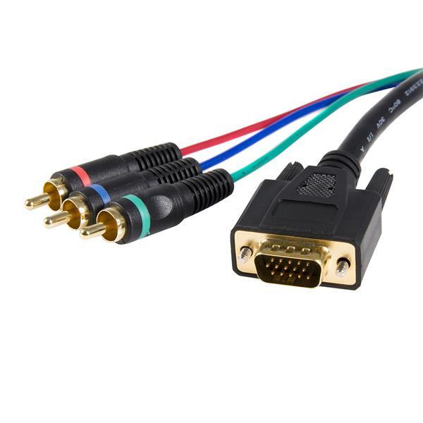 Startech.Com 3 Ft Hd15 To Component Rca Breakout Cable Adapter - M/M