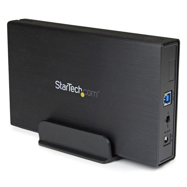 Startech.Com 3.5In Black Usb 3.0 External Sata Iii Hard Drive Enclosure With Uasp For Sata 6 Gbps  Portable External Hdd